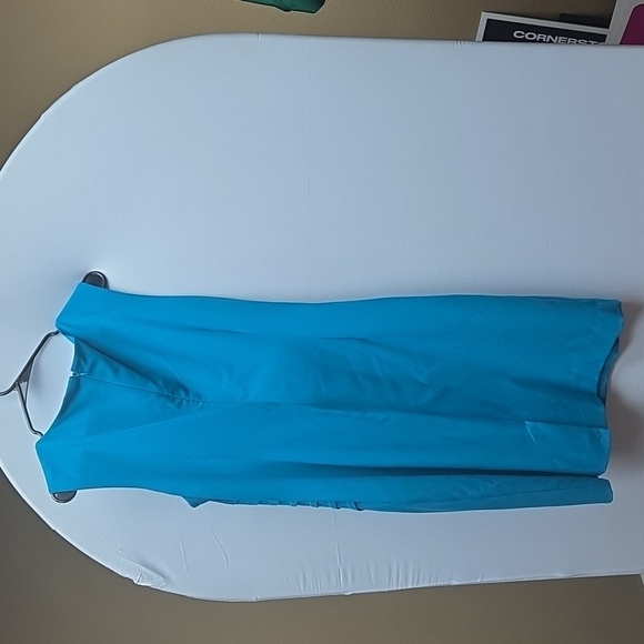 Calvin Klein Teal Knee Length Dress - Picture 4 of 4
